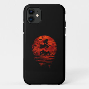 Case-Mate iPhone CASE SORCIÈRE SUR BALAI LUNE ROUGE