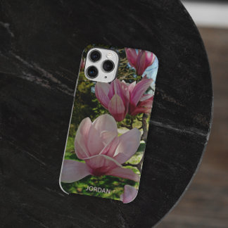 Coque Pour iPhone 14 Soucoupe rose personnalisée Magnolia Blossom