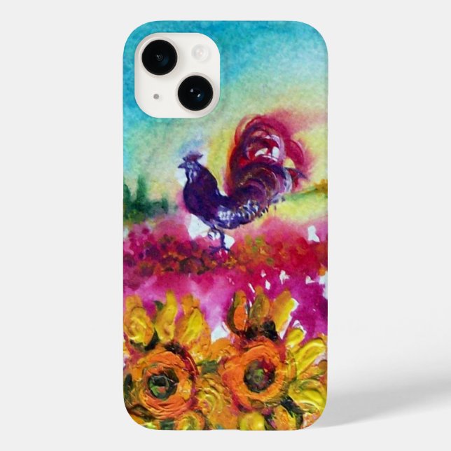 COQUES Case-Mate iPhone SOUFFLE ET ROOSTER NOIR (Verso)