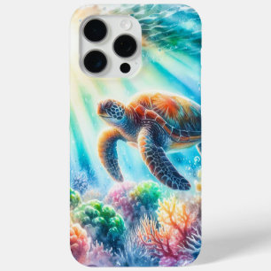 Coque iPhone 15 Pro Max Sous la tortue de mer