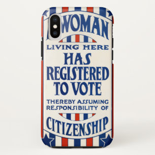 Case-Mate iPhone Case Soutien aux droits de vote des femmes vintages Réi