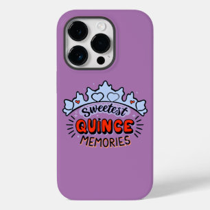 Coque Pour iPhone 14 Pro Souvenirs de coings doux Enchantant Quinceañera