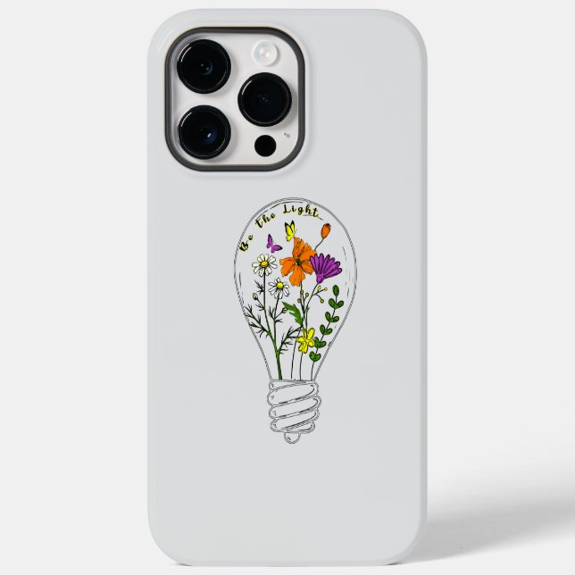 Coques Case-Mate iPhone Soyez La Citation Motivationnelle Du Fleur sauvage (Verso)