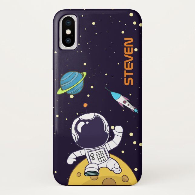 Coques Case-Mate iPhone Spaceman Explorant L'Espace (Dos)