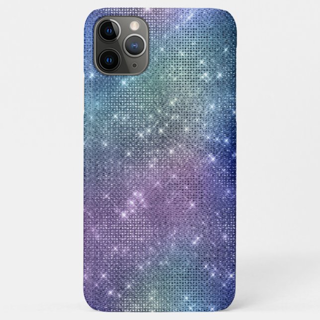 Coques Case-Mate iPhone *~* Sparkle Faux Rhinestone Pink Denin Bleu (Dos)