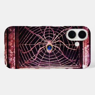 Coques iPhone 16 SPIDER ET WEB Bleu Sapphire Noir
