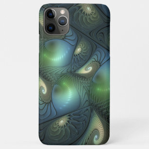 Case-Mate iPhone Case Spirales Turquoise Beige Vert Abstrait Fractal Art