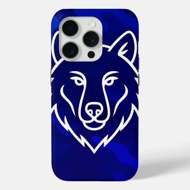 Coques Case-Mate iPhone Spirit Camouflage - White Wolf Line Art (Verso)
