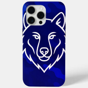 Coque iPhone 15 Pro Max Spirit Camouflage - White Wolf Line Art