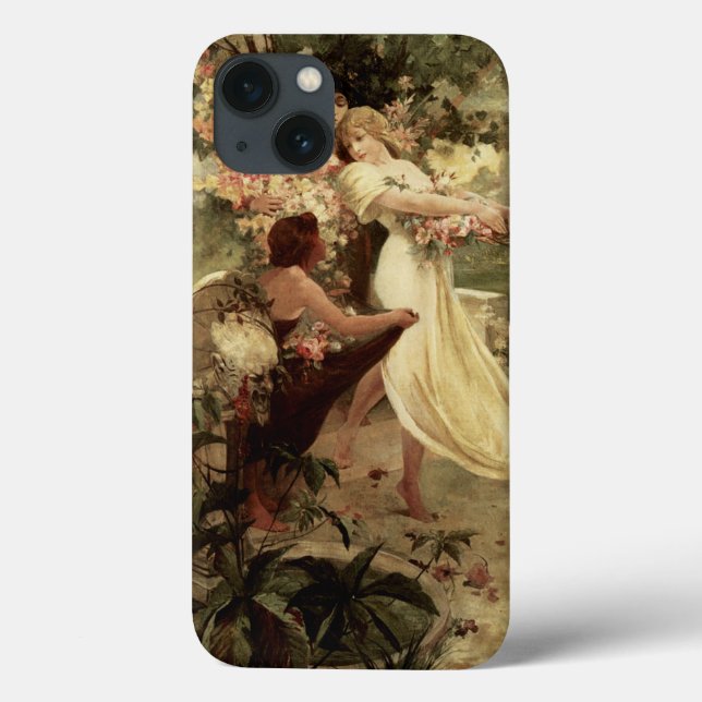 Coques Case-Mate iPhone Spirit Of Spring par Alphonse Mucha (Verso)
