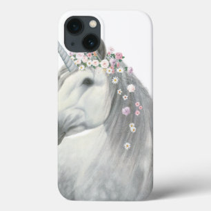 Coques Pour iPhone Spirit Unicorn with Flowers à Mane