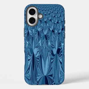 Coques iPhone 16 Plus Splendeur céleste : Design Rose bleu Iridescente