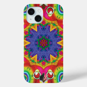 Coque Pour iPhone 15 Spores Kaléidoscope