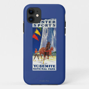 Coques Pour iPhone Sports d'hiver chez Yosemite PosterYosemite, CA