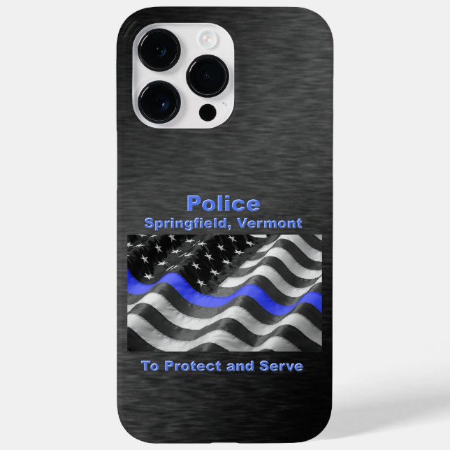 Coques Case-Mate iPhone Springfield, Vermont. Police (Verso)