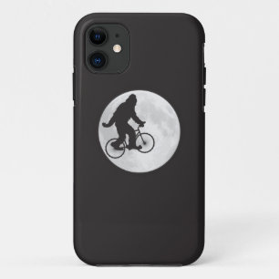 Coques Pour iPhone Squatch sur un vélo dans le ciel avec un T-shirt