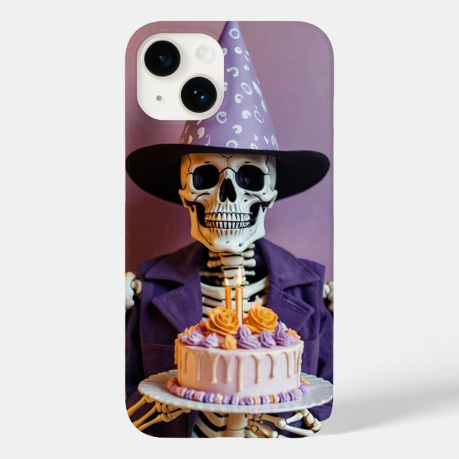 Coques Case-Mate iPhone Squelette d'anniversaire (Verso)