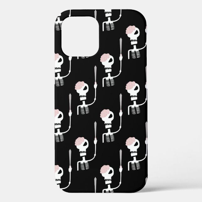 Coques Case-Mate iPhone Squelette d'Halloween avec épée (Verso)