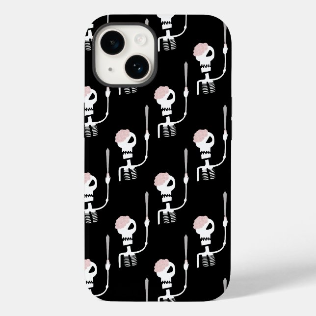 Coques Case-Mate iPhone squelette d'Halloween avec une épée  (Verso)