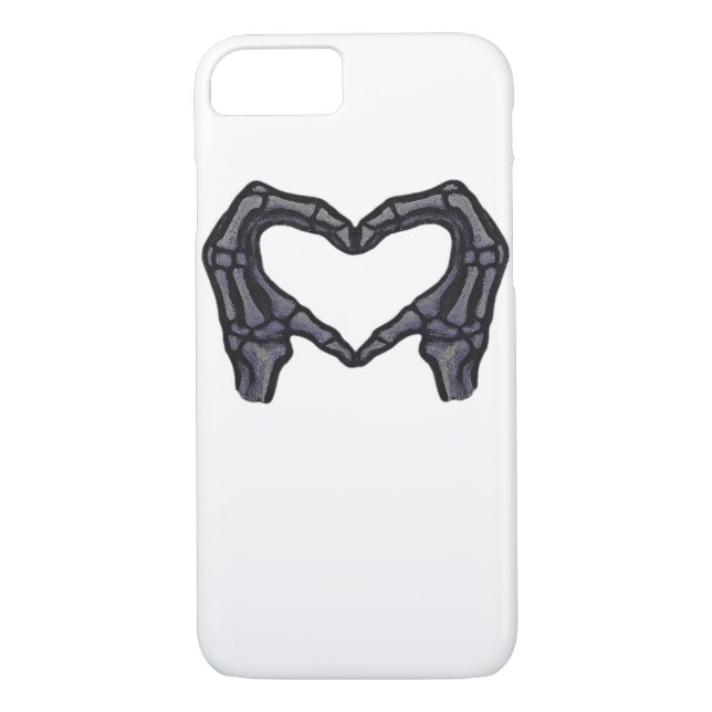 Coques Case-Mate iPhone Squelette Mains Formant Un Coeur (Dos)