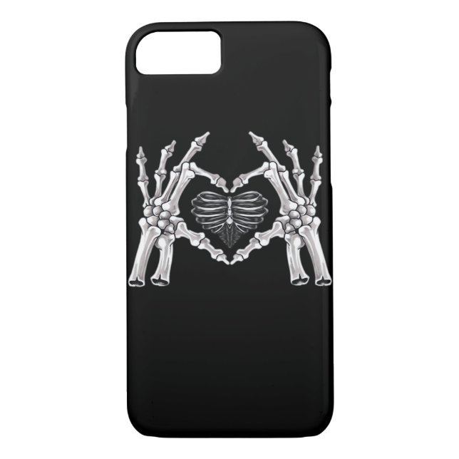 Coques Case-Mate iPhone Squelette Ribs SIGNE DE COEUR MAIN (Dos)