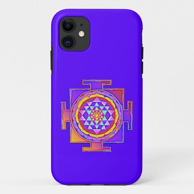 Coques Case-Mate iPhone Sri Yantra - Symbole hindouiste Design 1 (Dos)