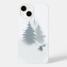 Coque Pour iPhone 14 Stade dans une forêt de neige