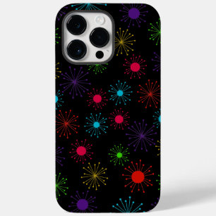 Coque Pour Pour iPhone 14 Pro Max Starburst de Fireworks rétro