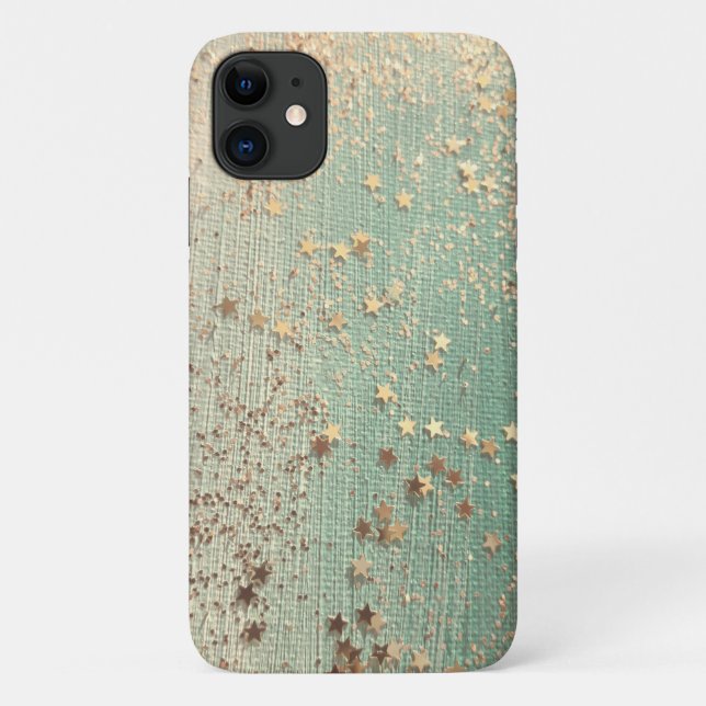 Coques Case-Mate iPhone Stardust or sur Sea Green (Dos)