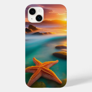 Coque Pour iPhone 14 Plus Starfish sur la plage à Dawn
