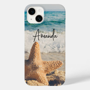 Coque Pour iPhone 14 Starfish sur une plage de sable Photo