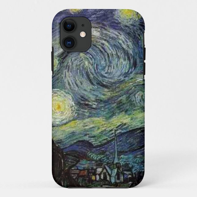 Coques Case-Mate iPhone Starry Night, Vincent Van Gogh. (Dos)