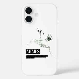 Coques iPhone 16 Statue de chute de Memer Thinking