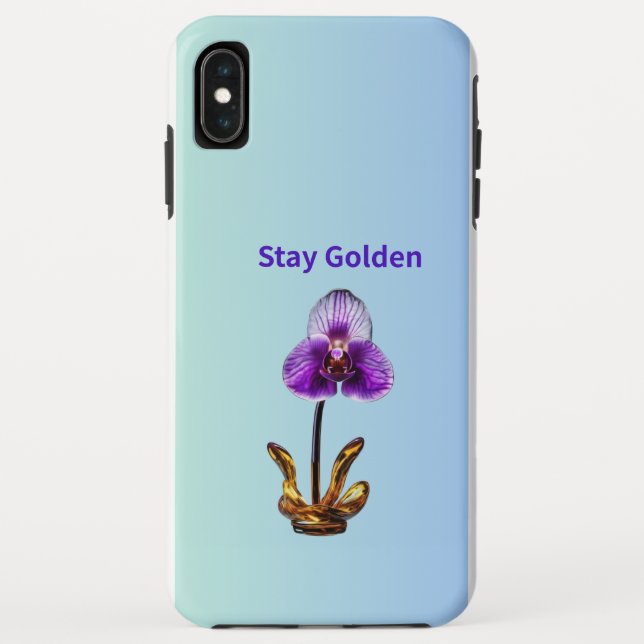 Coques Case-Mate iPhone Stay Golden Orchid (Dos)