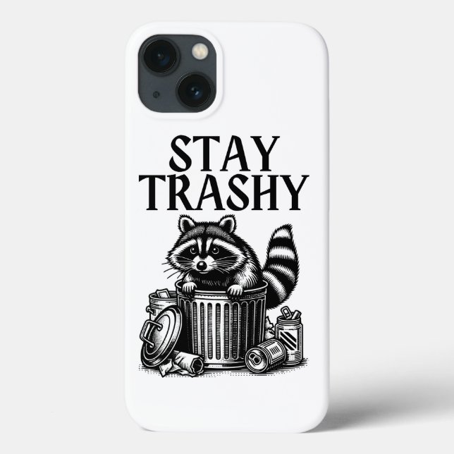 Coques Case-Mate iPhone Stay Trashy Raccoon (Verso)