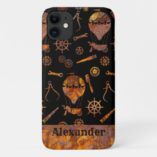 Case-Mate iPhone Case Steampunk Colorful Rousty Ballooning Nom personnal