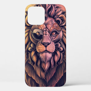 Case-Mate iPhone Case Steampunk Couleur Gradient Lion Rustique