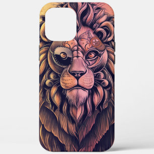Case-Mate iPhone Case Steampunk Couleur Gradient Lion Rustique