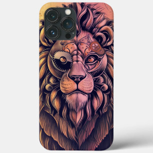 Case-Mate iPhone Case Steampunk Couleur Gradient Lion Rustique