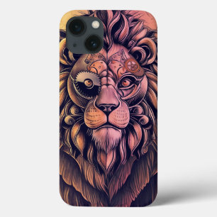 Case-Mate iPhone Case Steampunk Couleur Gradient Lion Rustique