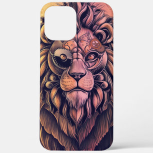 Case-Mate iPhone Case Steampunk Couleur Gradient Lion Rustique