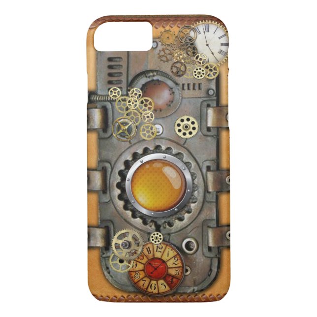 Coques Case-Mate iPhone Steampunk en cuir (Dos)