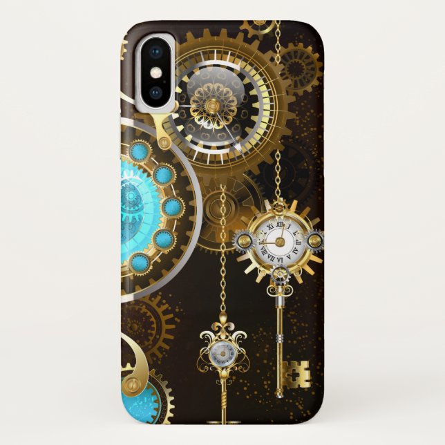 Coques Case-Mate iPhone Steampunk Rusty Background (Dos)