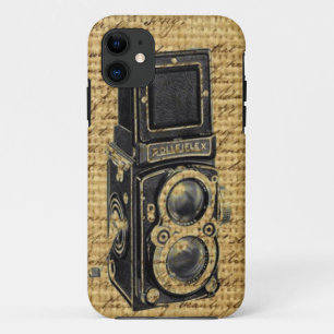 Case-Mate iPhone Case steampunk scripts vintages burlap caméra antique