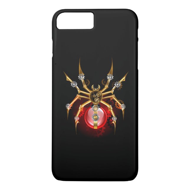 Coques Case-Mate iPhone Steampunk spider on black (Dos)