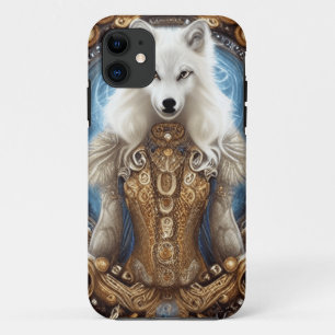 Case-Mate iPhone Case Steampunk Whimsical charmant loup blanc