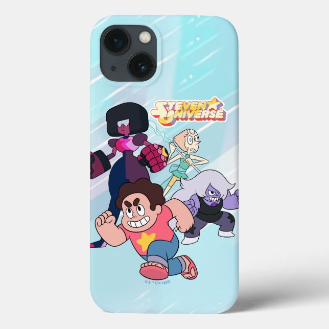 Coques Case-Mate iPhone Steven Universe | Crystal Gem Group Action (Verso)