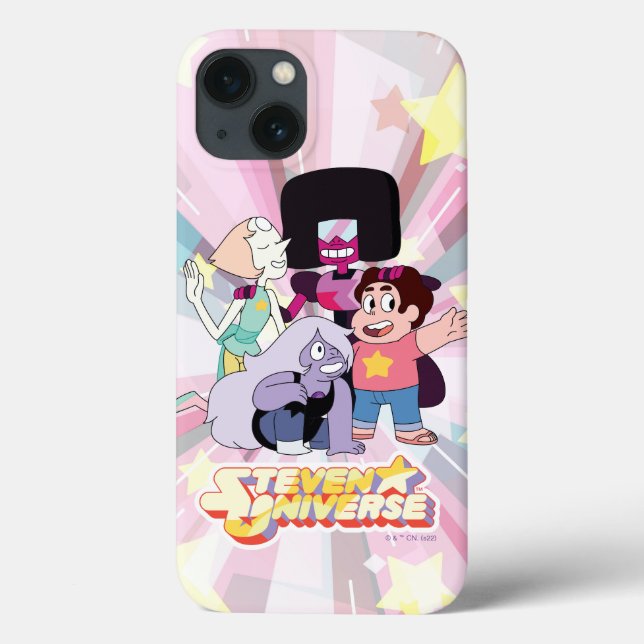 Coques Case-Mate iPhone Steven Universe | Crystal Gem Group Huddle (Verso)