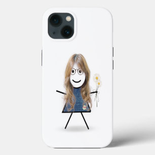 Case-Mate iPhone Case Stick Girl with Daisies