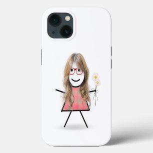 Case-Mate iPhone Case Stick Girl with Daisies